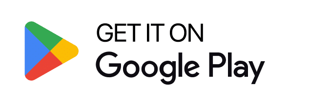 Logo Google Play, un triangle multicolore (bleu, vert, jaune, rouge), à côté du texte noir 'GET IT ON Google Play'.
